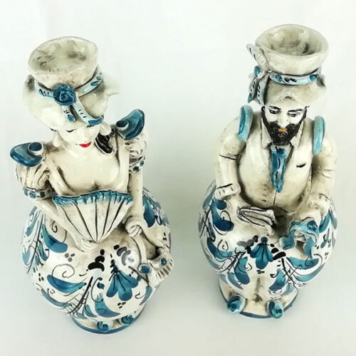 Lumiere statue in ceramica