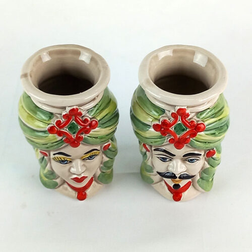green decor ceramic heads