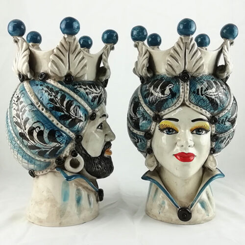 teste di moro con corona in ceramica