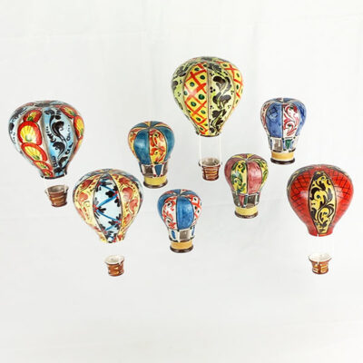 Ceramic hot air balloons