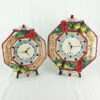 caltagirone ceramic clocks with lemons classic style