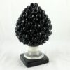 Caltagirone ceramic black decor pinecone, ceramic pinecones catalog, black decor pinecones,