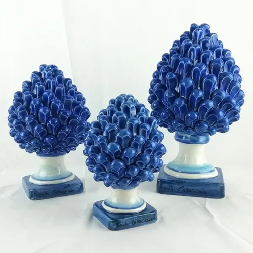 Modern ceramic pinecones