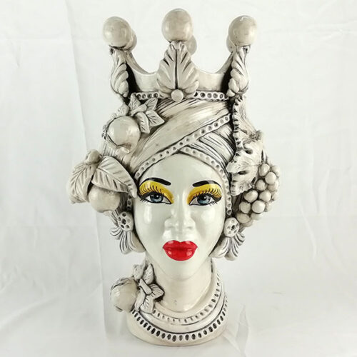 Sicilian ceramic female bullhead