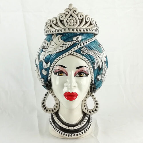 ceramic woman's head